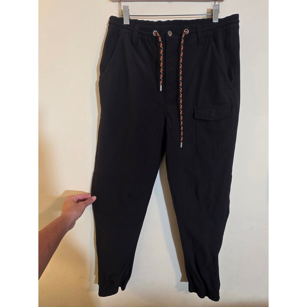 Without Walls Mens Black Utility Jogger Pants Cargo Hiking Outdoor Size M**Read*